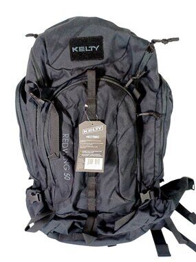 NWT Kelty Redwing 50 50L Hiking Backpack Solid Black Zip Unisex